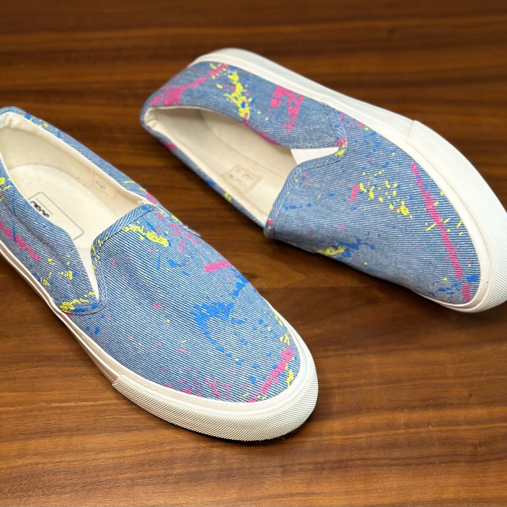ASOS DESIGN Slip on shoes, Size 11, Color: Multi